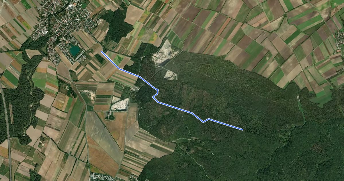 Маршрут Wimpassing - Stern (Anschluß Hornstein - Loretto) на спутниковом снимке