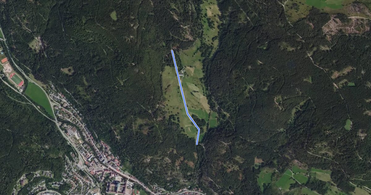 Маршрут Windbergbrücke - Windberghof на спутниковом снимке