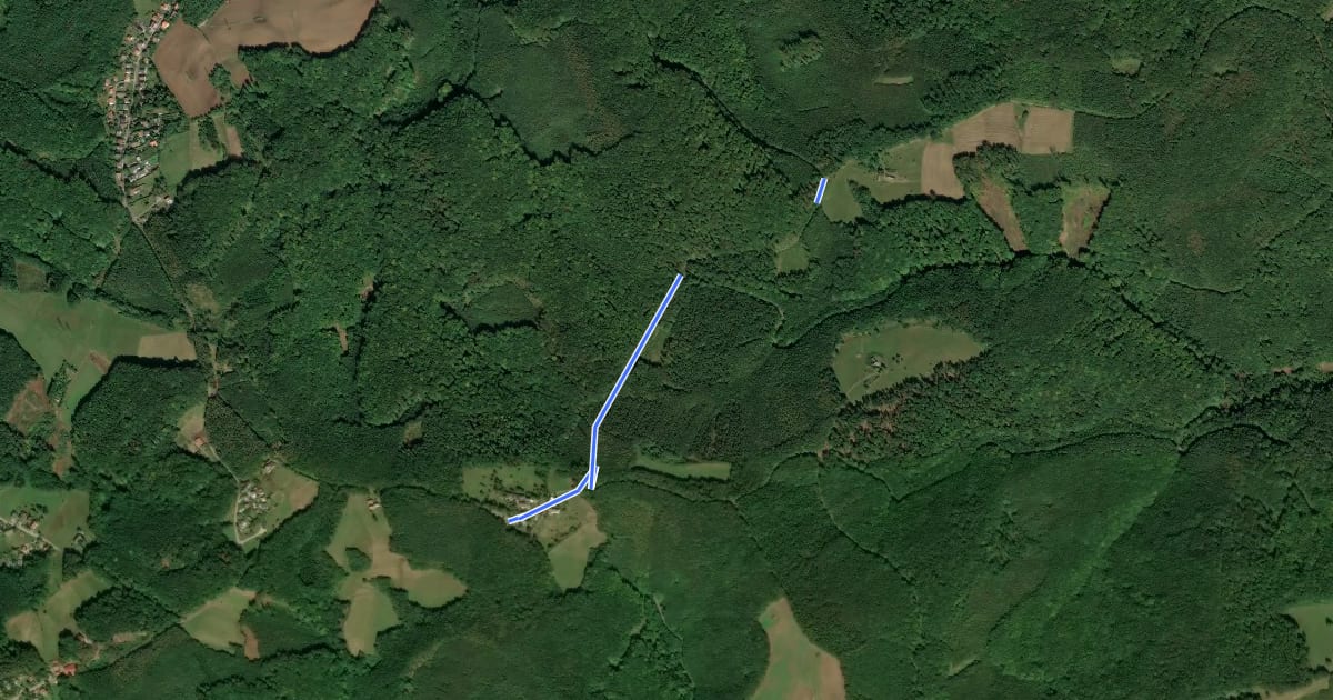 Маршрут Windischhütte - Eichenhain на спутниковом снимке