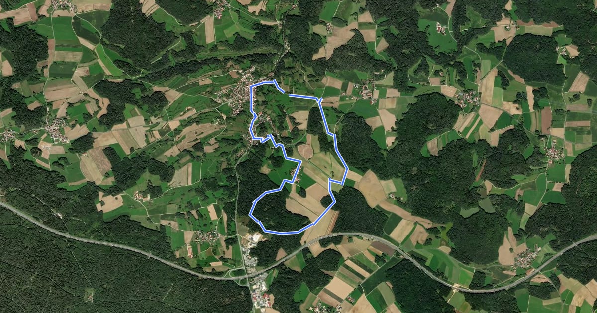 Маршрут Windloch-Wanderweg (3) на спутниковом снимке