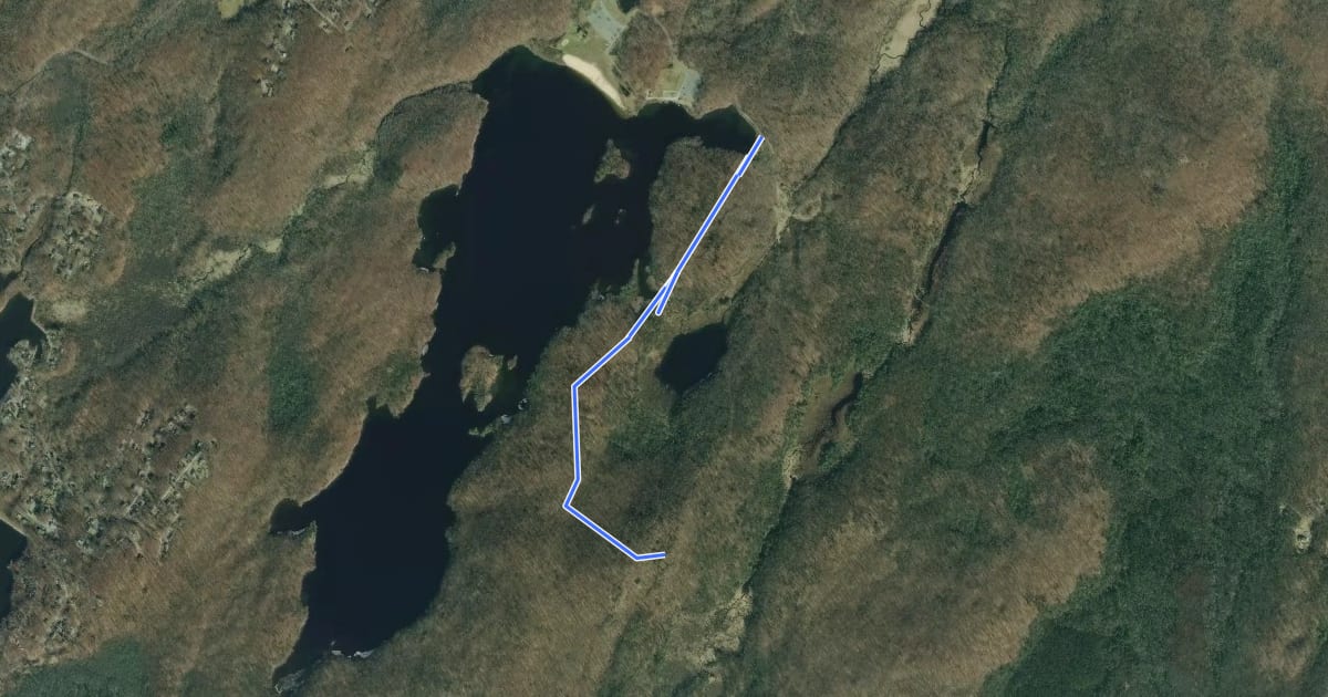 Маршрут Wingdam Trail на спутниковом снимке
