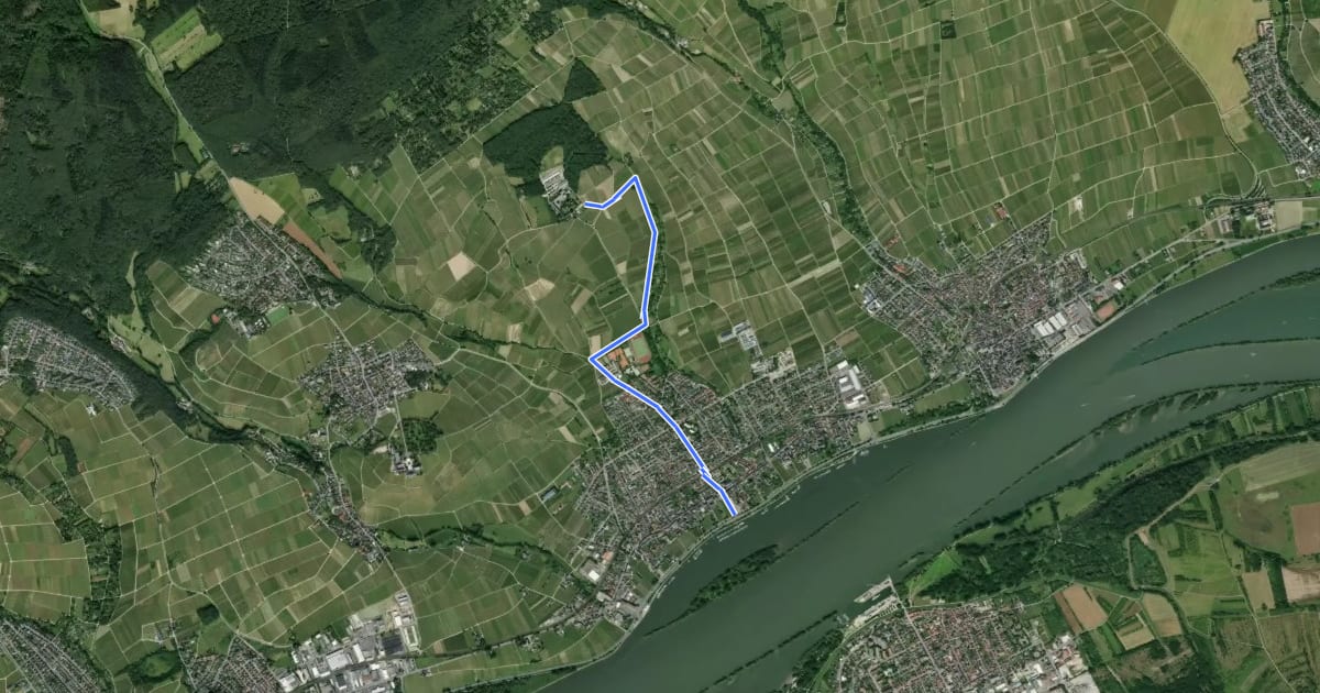 Маршрут Winkeler Flötenweg на спутниковом снимке
