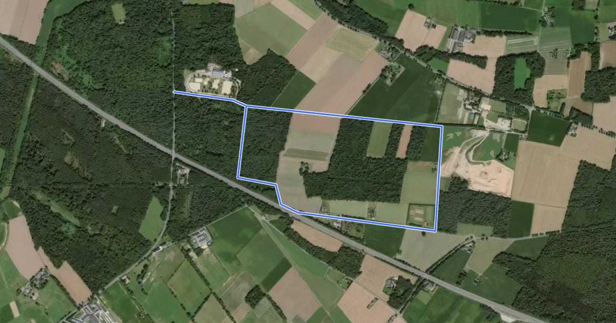 Маршрут Winkelscher Bruch Rundweg A7 на спутниковом снимке