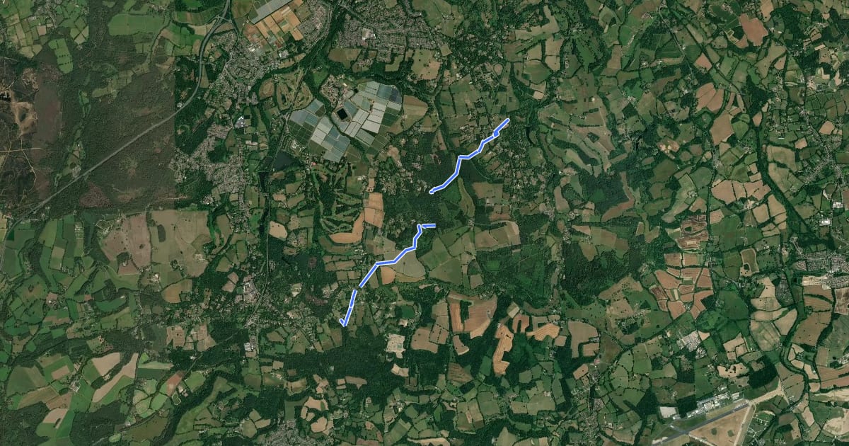 Маршрут Winkworth to Oakhurst Wonder Walk, Winkworth на спутниковом снимке