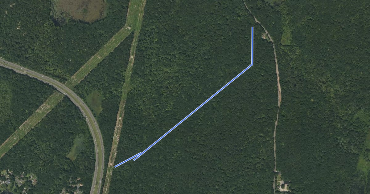 Маршрут Winnona Trail на спутниковом снимке