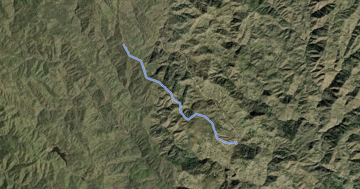 Маршрут Winslow's Trail на спутниковом снимке