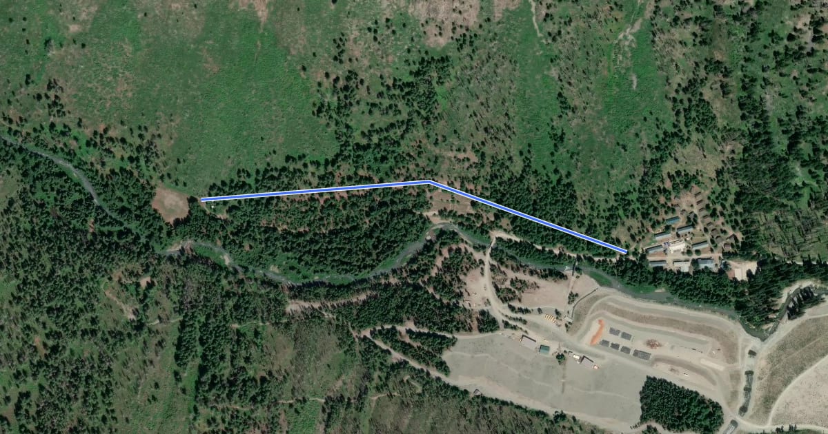 Маршрут Winston Trail на спутниковом снимке