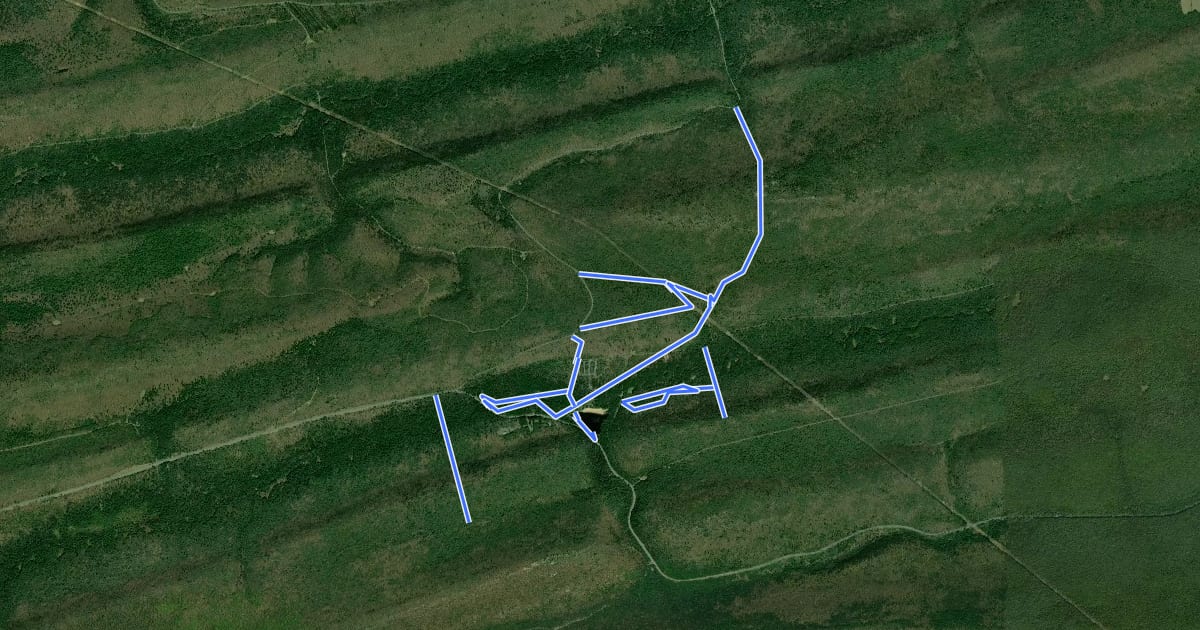 Маршрут Winter Park Hiking на спутниковом снимке