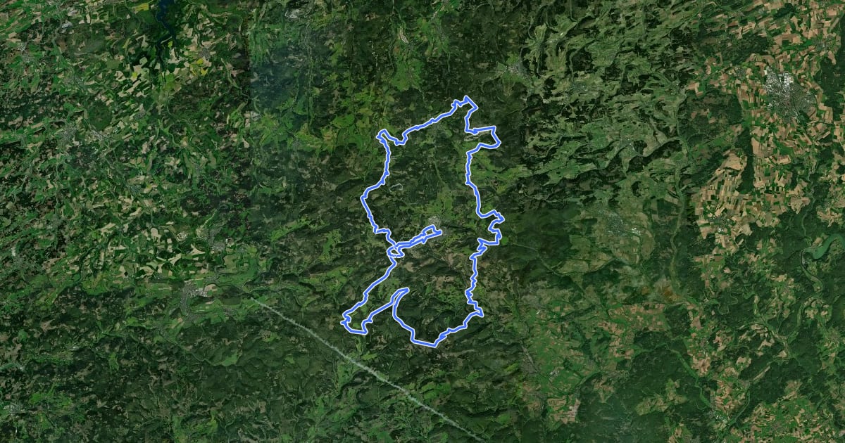 Маршрут Winterberger Hochtour на спутниковом снимке