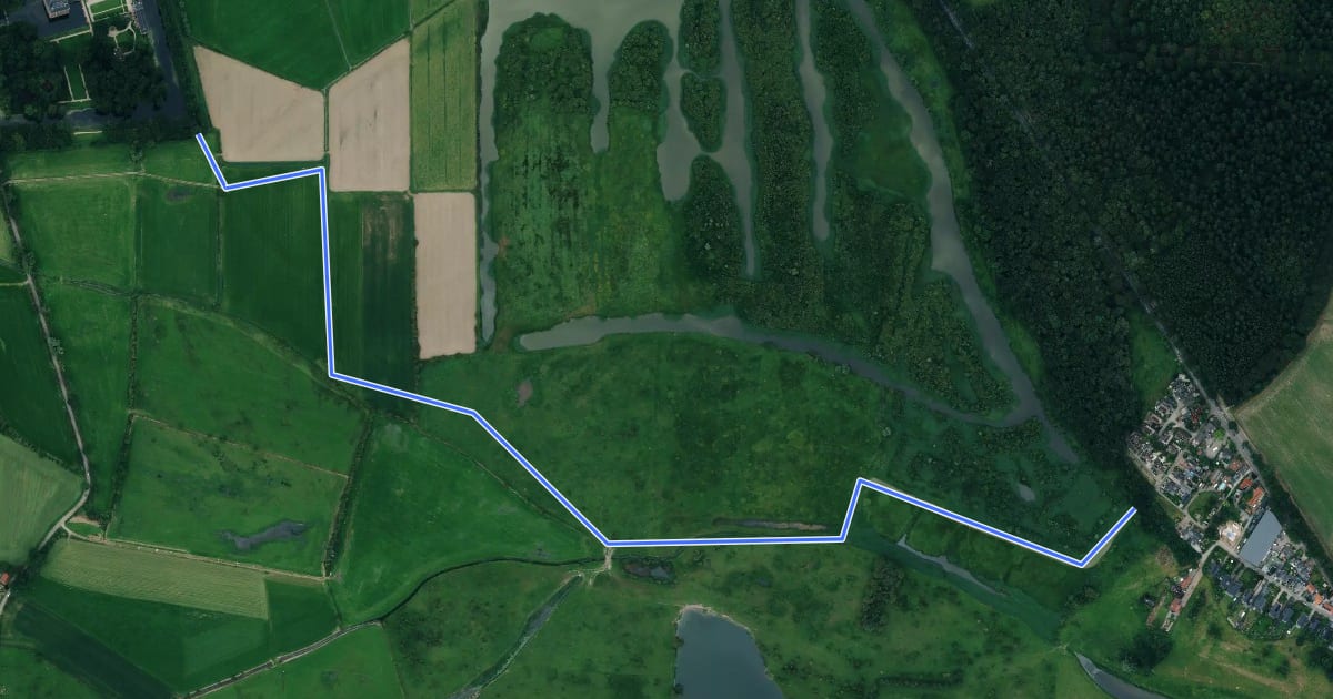 Маршрут Winterroute Utrechts Landschap на спутниковом снимке