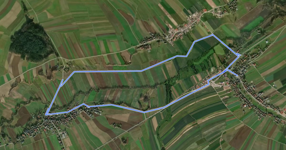 Маршрут Wirlgraben Route на спутниковом снимке