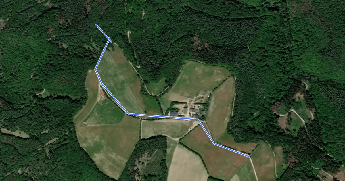 Маршрут Wisper Trail: Zuweg Teufelsfelsen на спутниковом снимке