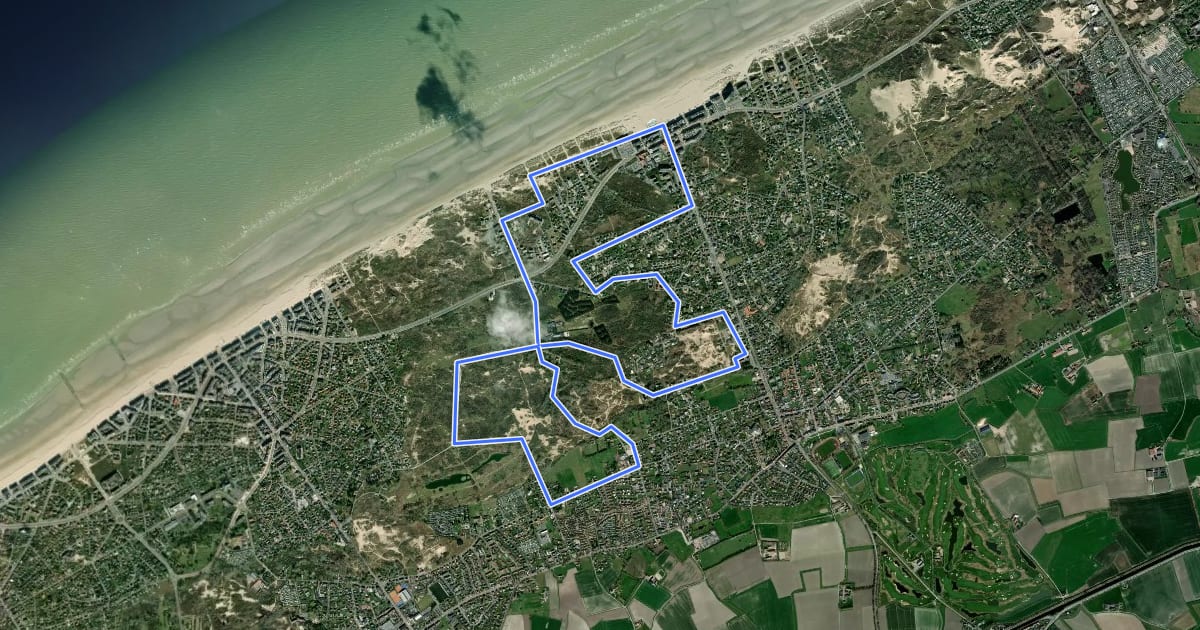 Маршрут Witte Burg Wandelpad на спутниковом снимке
