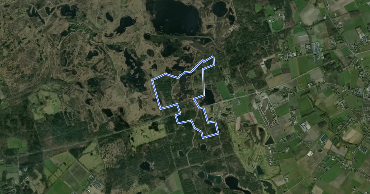 Маршрут Witvenroute на спутниковом снимке