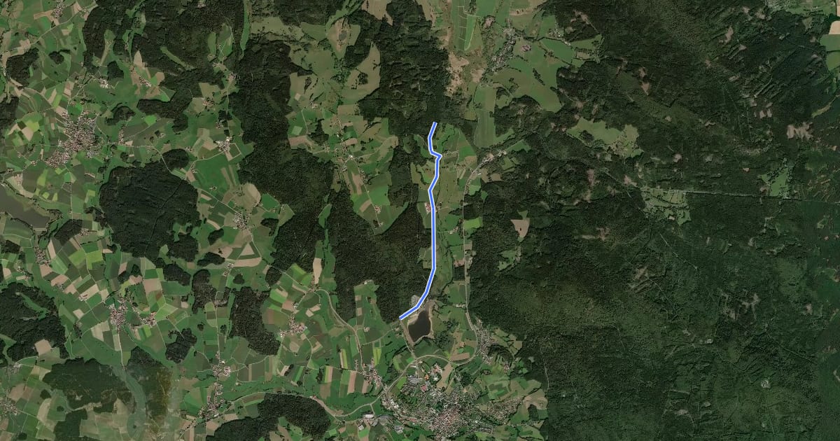 Маршрут Wm 01 (Höller Weg) на спутниковом снимке
