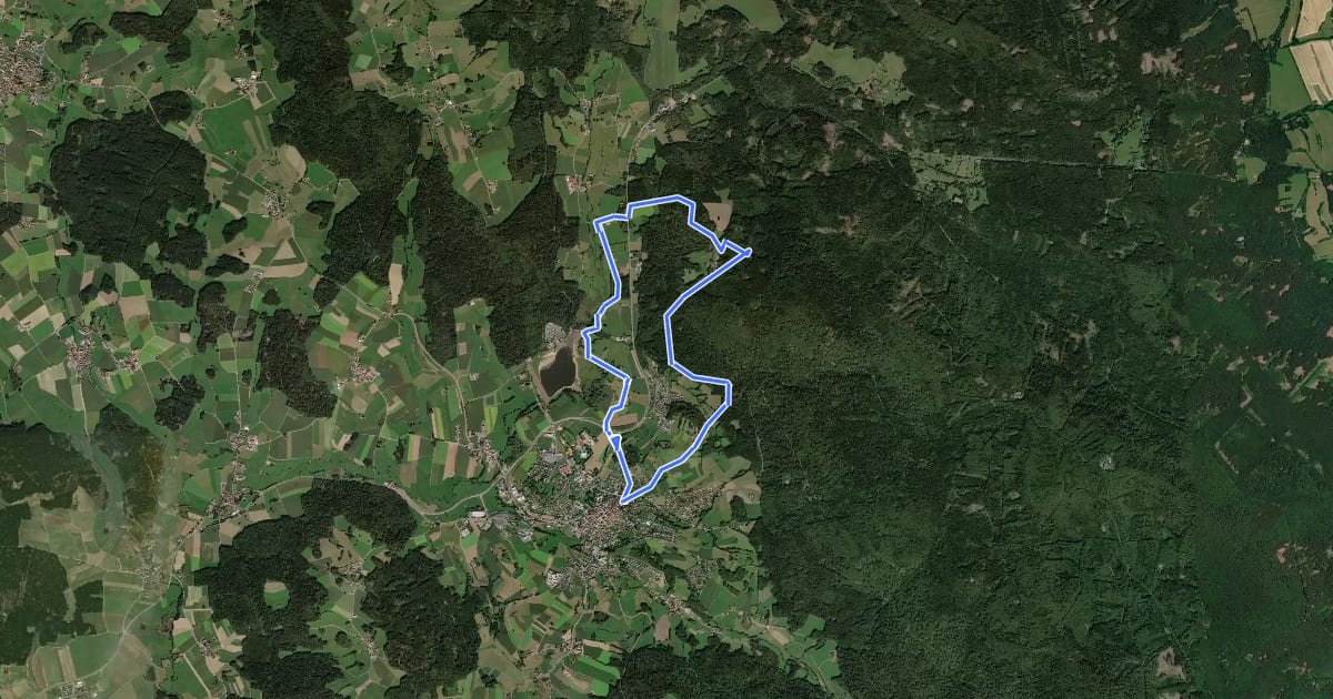 Маршрут Wm07 (Napoleonweg) на спутниковом снимке