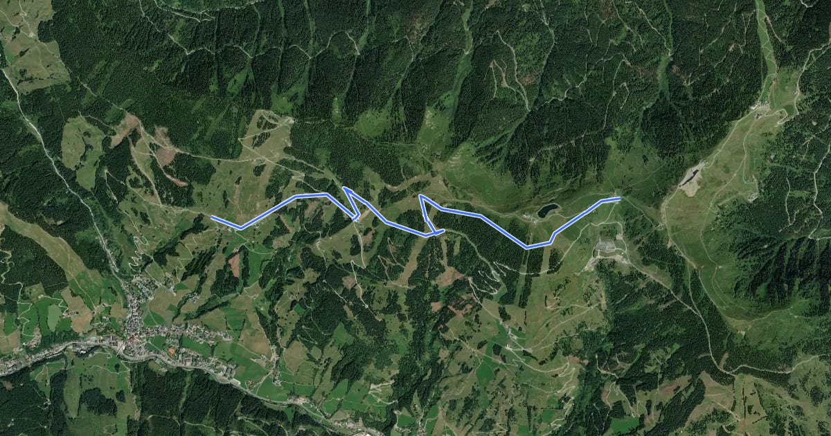Маршрут Wnaderweg 17 на спутниковом снимке