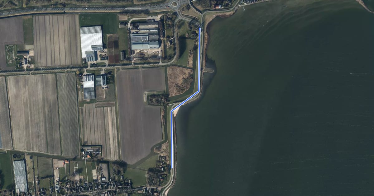 Маршрут WNW Noord-Holland verbindingsroute 31-88 на спутниковом снимке