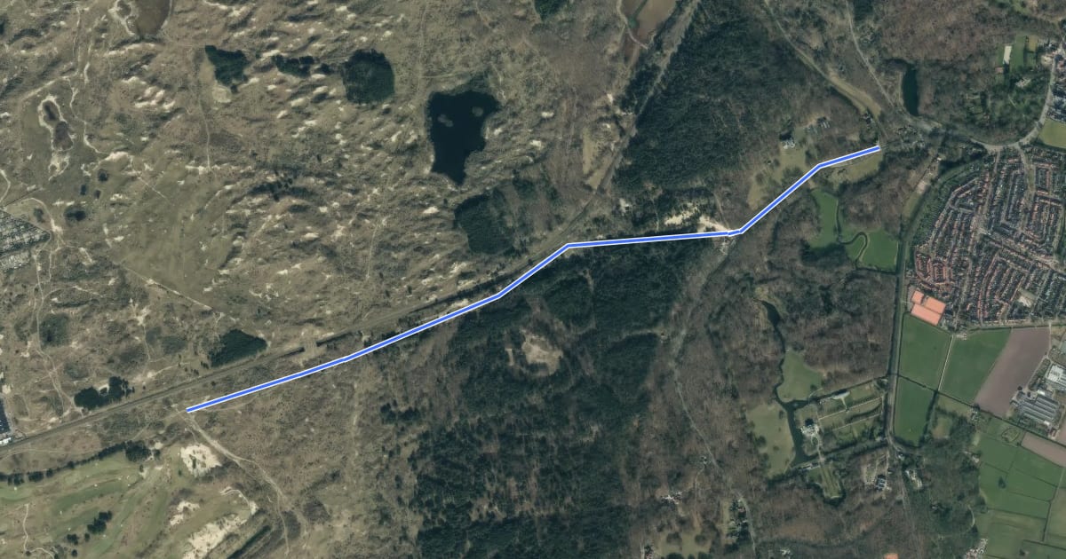 Маршрут WNW Noord-Holland verbindingsroute 38-73 на спутниковом снимке