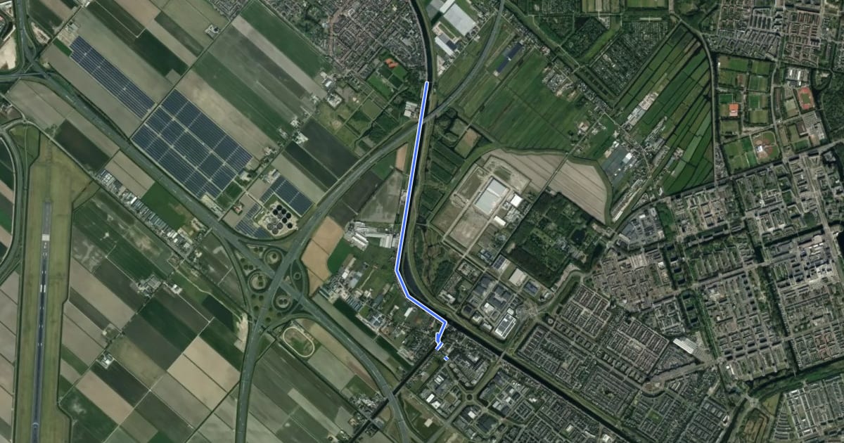 Маршрут WNW Noord-Holland verbindingsroute 78-84 на спутниковом снимке