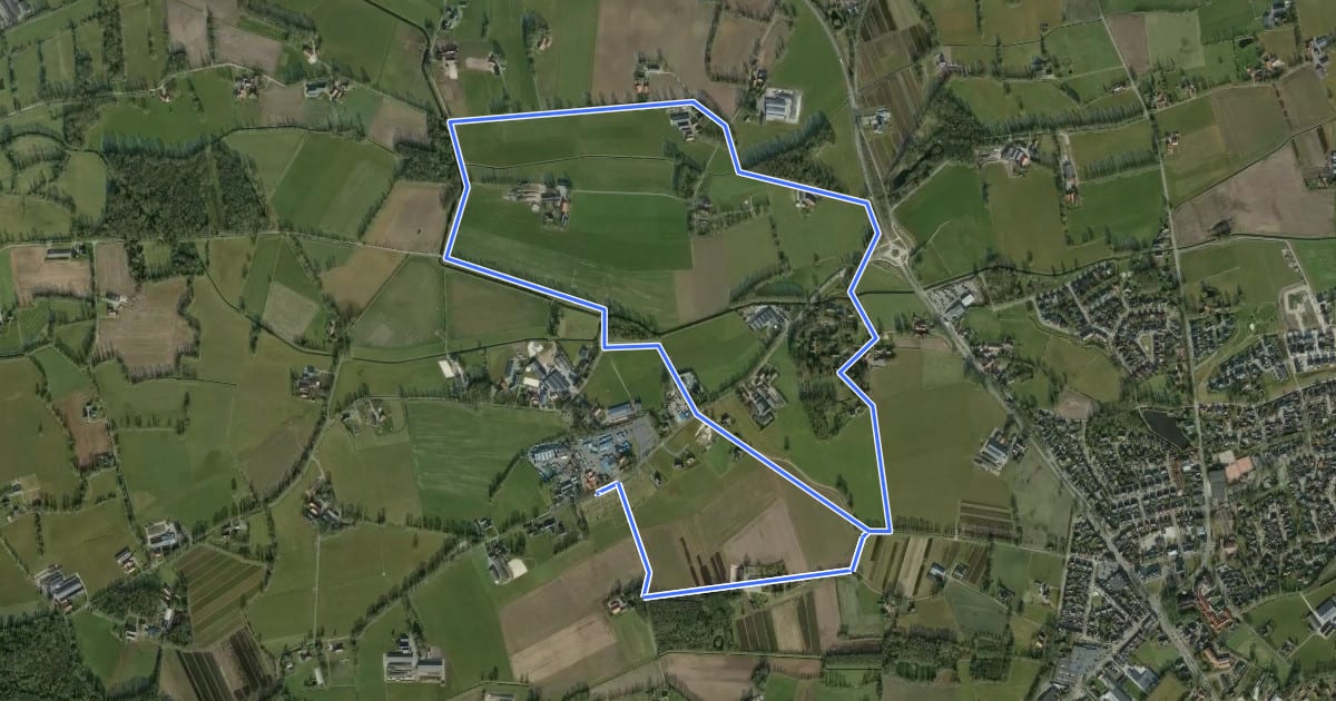 Маршрут WNW Twente - Beekdorp/Het Stift - blauwe route на спутниковом снимке