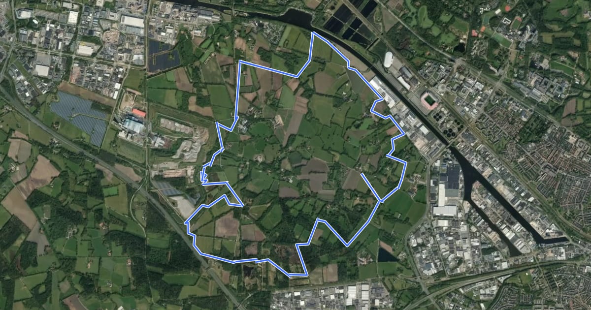 Маршрут WNW Twente - Boeldershoek/Twekkelo - blauwe route на спутниковом снимке