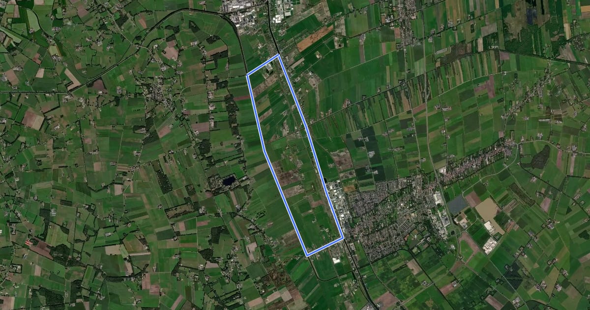 Маршрут WNW Twente - Bovenkuilen/Daarlerveen - blauwe route на спутниковом снимке
