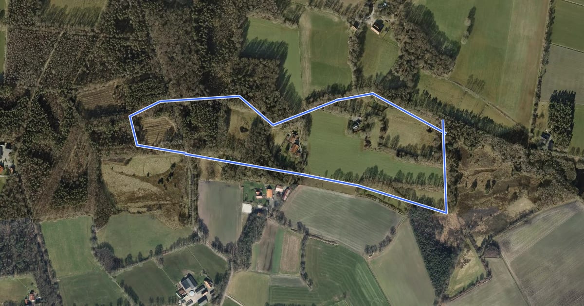 Маршрут WNW Twente - Duivelshof - groene route на спутниковом снимке