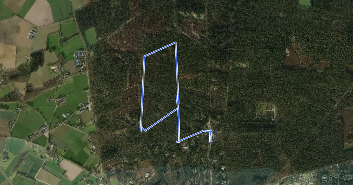 Маршрут WNW Twente Holterberg - rode route на спутниковом снимке