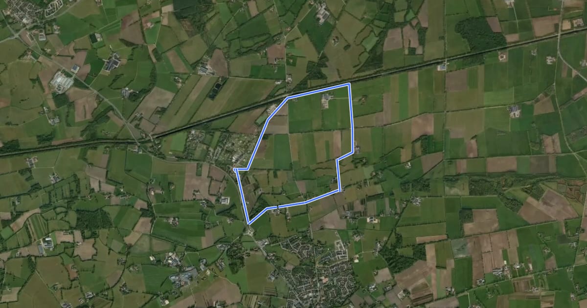 Маршрут WNW Twente - Molenhof - oranje route на спутниковом снимке