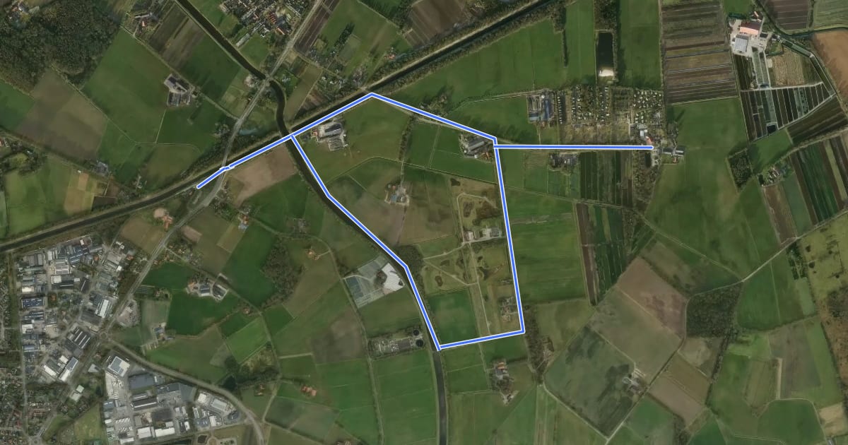 Маршрут WNW Twente - Noord-Deurningen/Rodenmors/Westeres - paarse route на спутниковом снимке
