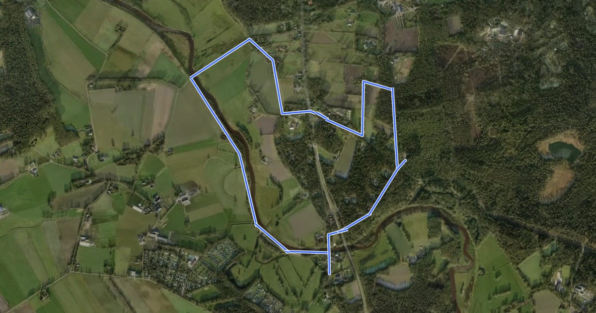Маршрут WNW Vechtdal - Besthmenermolen/Nieuwebrug/Steile Oever - groene route на спутниковом снимке