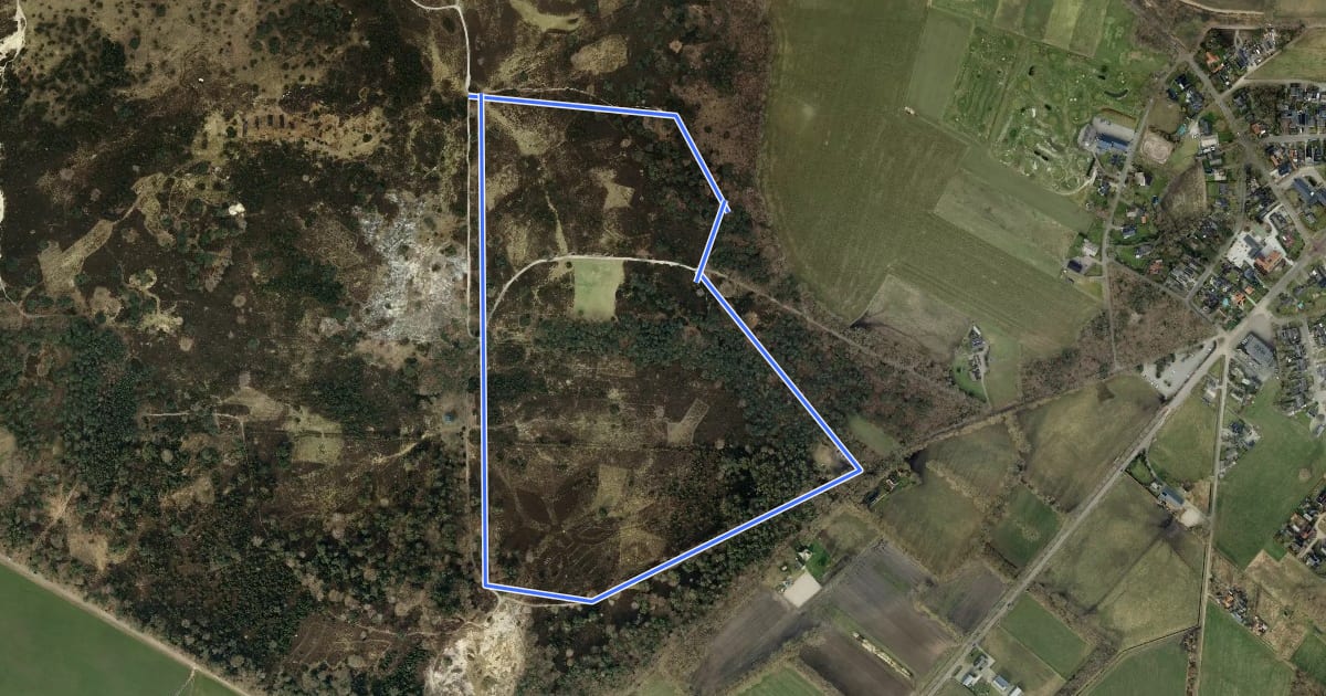 Маршрут WNW Vechtdal - Drieling - blauwe route на спутниковом снимке