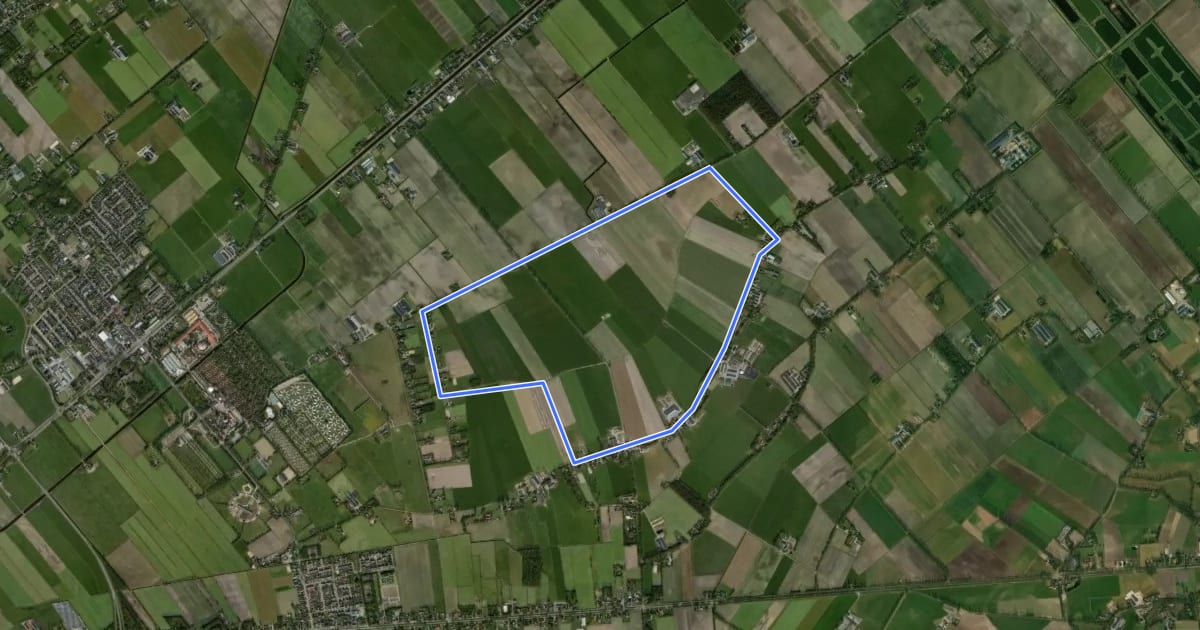 Маршрут WNW Vechtdal - Oud Lutten - gele route на спутниковом снимке