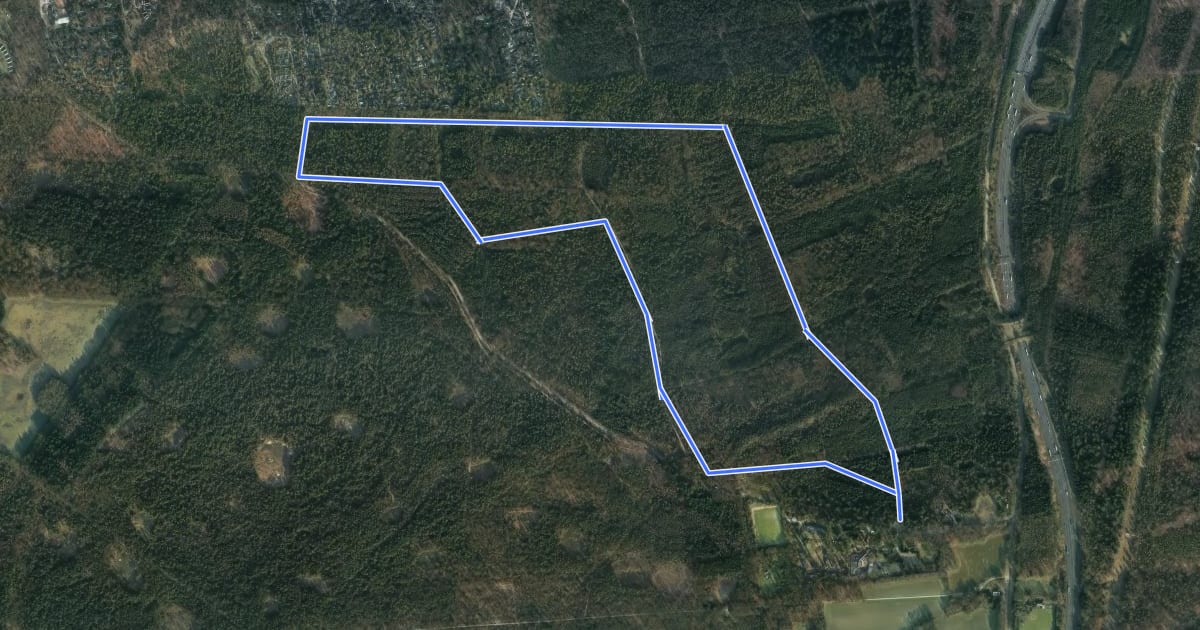 Маршрут WNW Veluwe - Varennal - groene route на спутниковом снимке