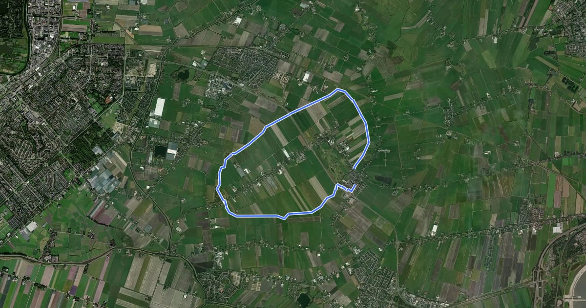 Маршрут Wogmeerroute на спутниковом снимке