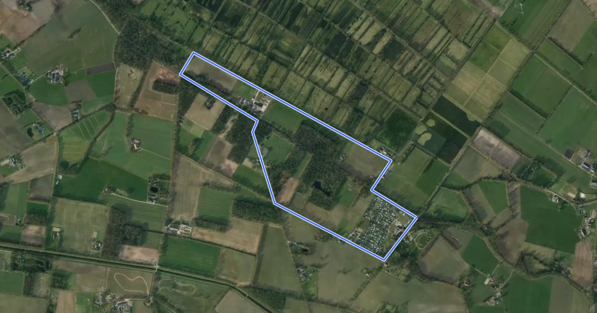 Маршрут Wolboomroute на спутниковом снимке