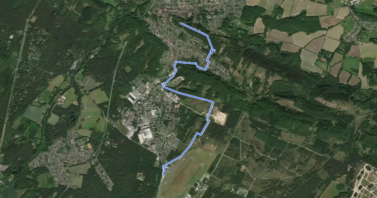 Маршрут Wolkensteig на спутниковом снимке