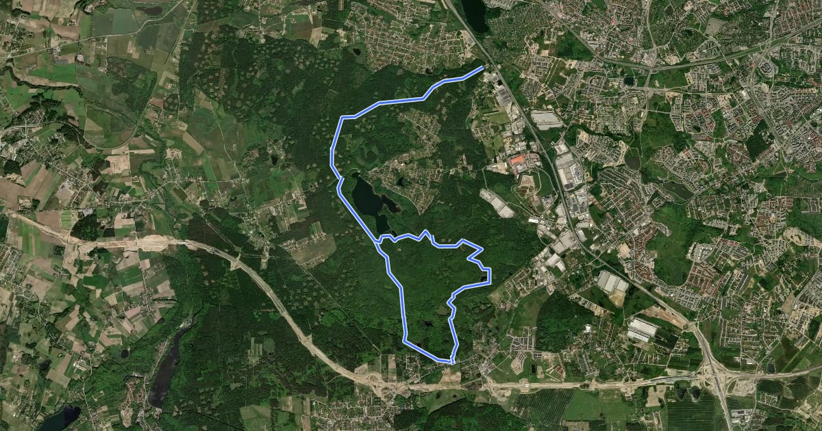 Маршрут Wolność jest w Naturze на спутниковом снимке