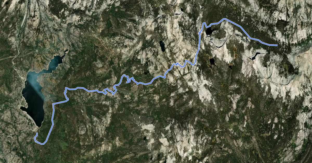 Маршрут Woodchuck Trail на спутниковом снимке