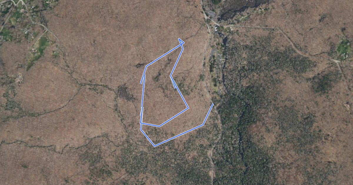 Маршрут Woodcutters Trail на спутниковом снимке