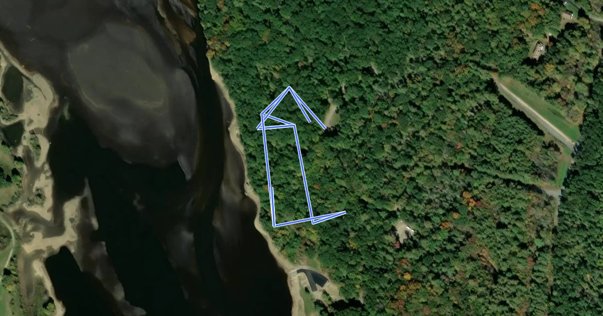 Маршрут Woodland Walk Trail на спутниковом снимке