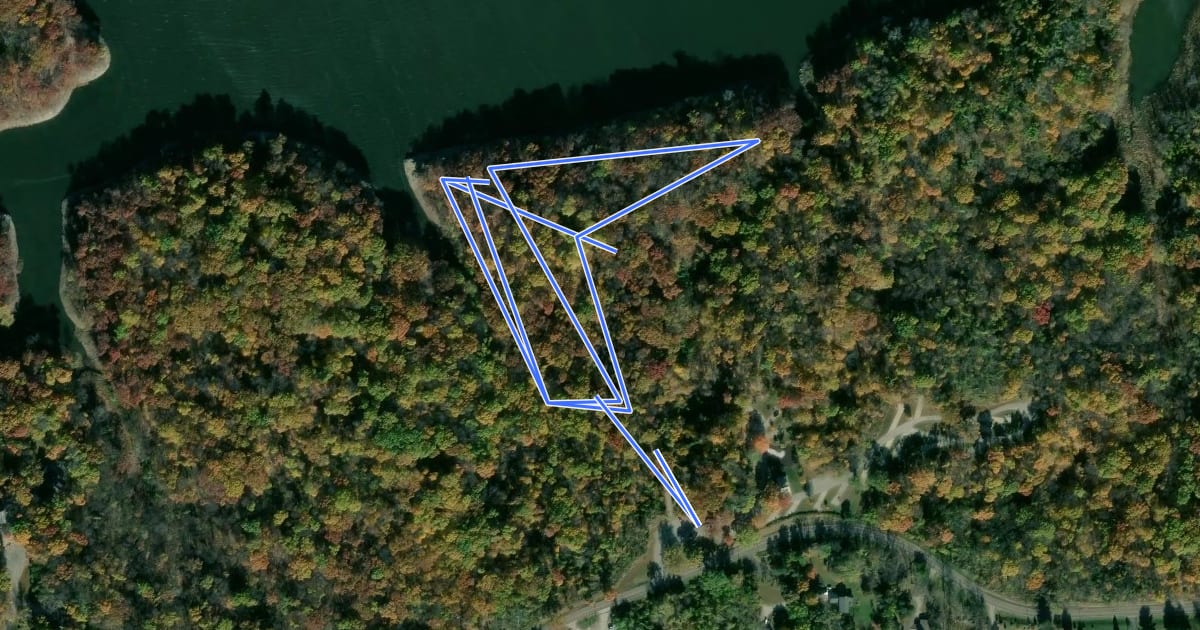 Маршрут Woodpecker Nature Trail на спутниковом снимке