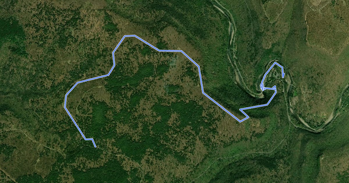 Маршрут Worlds End Trail на спутниковом снимке