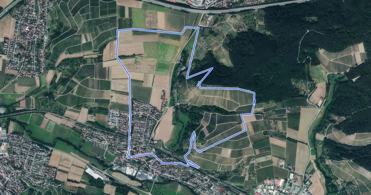 Маршрут WT26 - Rauhberg-Tour zum Altenberg на спутниковом снимке