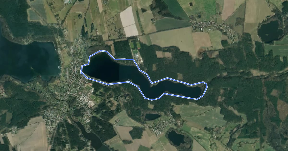 Маршрут Wutzseerundwanderweg на спутниковом снимке