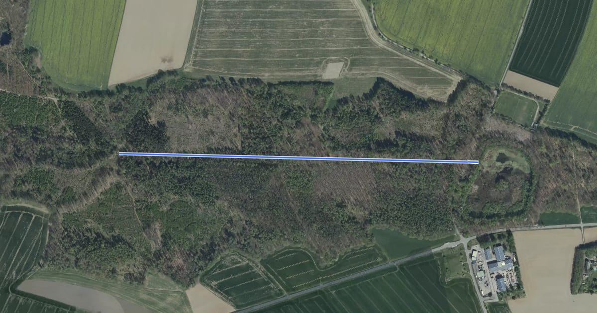 Маршрут Ww ab Kreuzung Bürgerwaldrundweg - Staubecken на спутниковом снимке