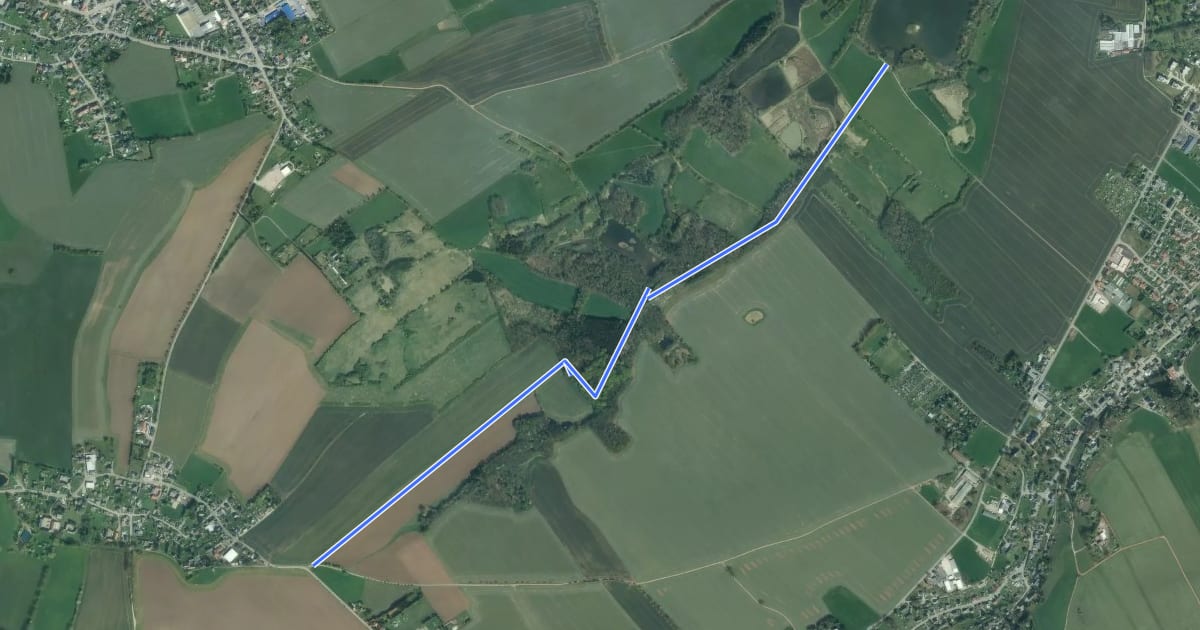 Маршрут Ww Chursdorf-Limbach-O.-Meinsdorf на спутниковом снимке