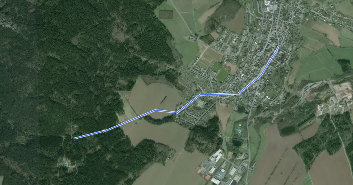 Маршрут Ww Ehrenfriedersdorf-Greifenbachtal на спутниковом снимке