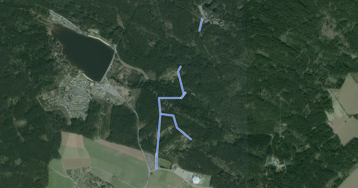 Маршрут Ww Geyer - Pochwaldweg-Sportplatz - Greifensteine на спутниковом снимке
